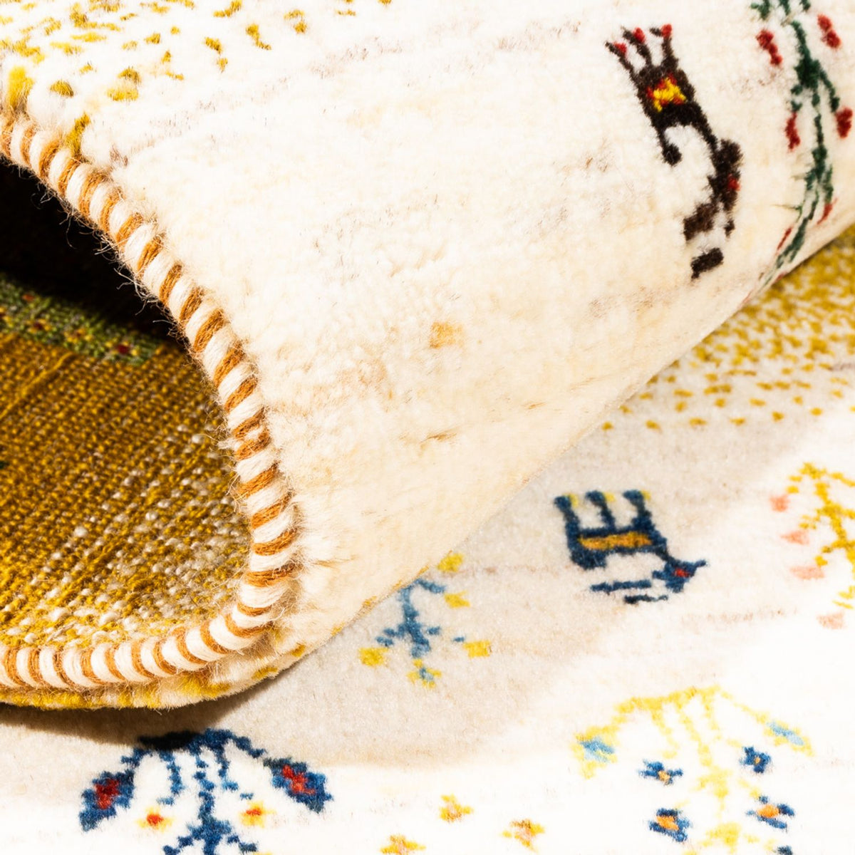 Gabbeh Teppich - Loribaft Perser - 156 x 96 cm - mehrfarbig