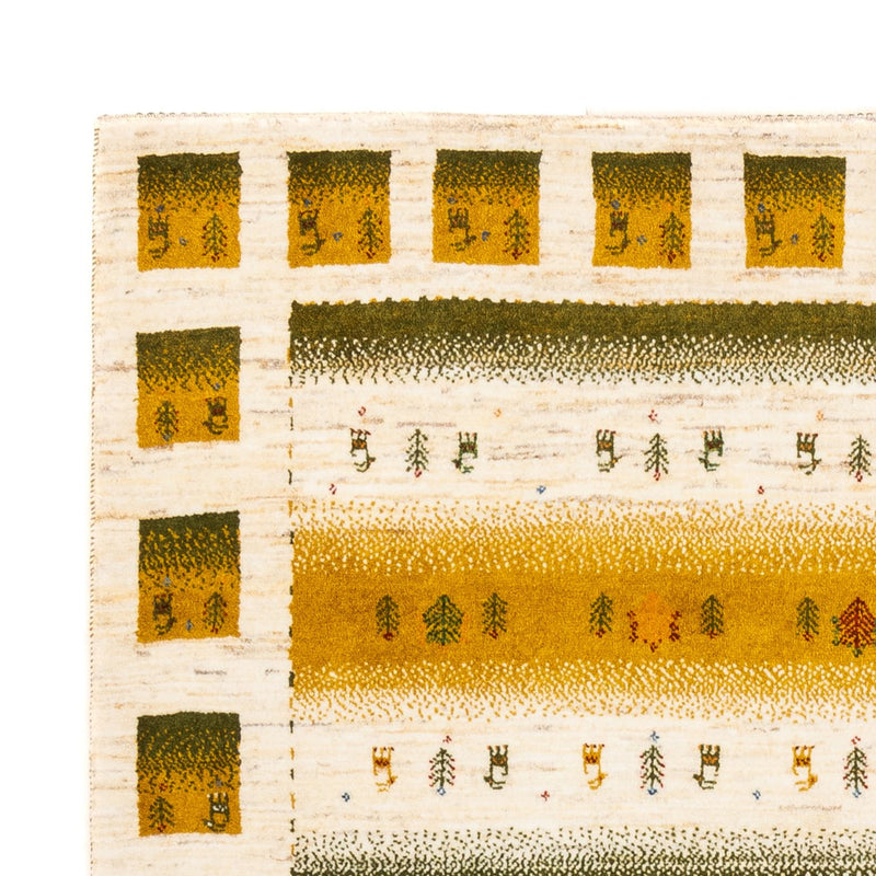 Gabbeh Teppich - Loribaft Perser - 203 x 158 cm - natur