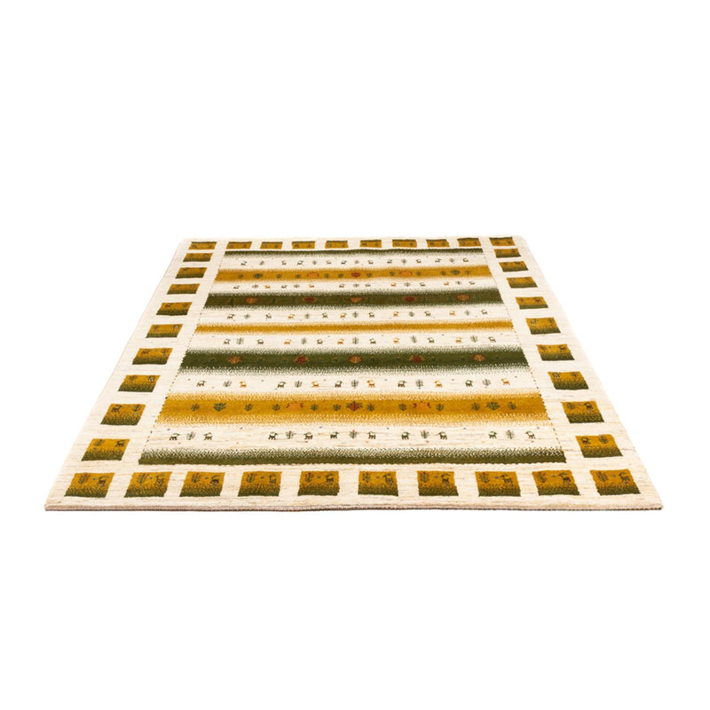 Gabbeh Teppich - Loribaft Perser - 203 x 158 cm - natur