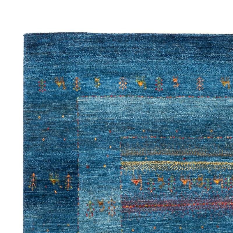 Gabbeh Teppich - Loribaft Perser - 200 x 147 cm - blau