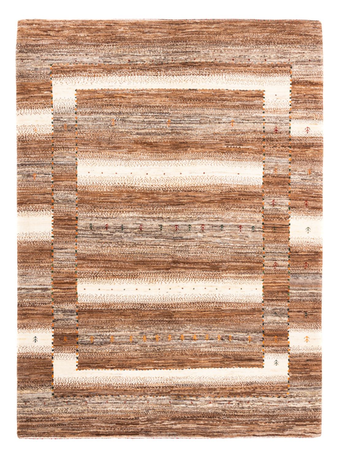 Gabbeh Teppich - Loribaft Perser - 213 x 159 cm - natur