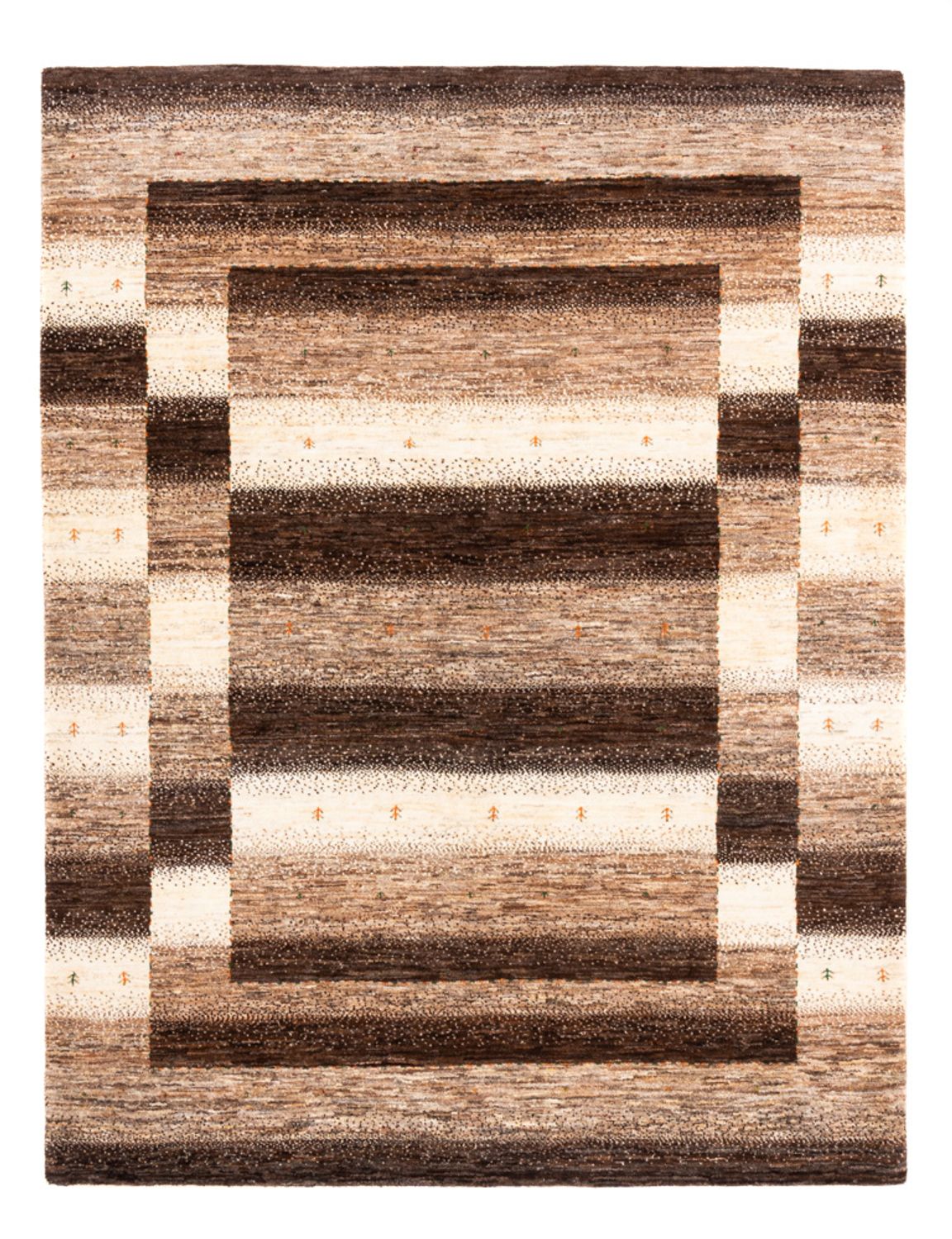 Gabbeh Teppich - Loribaft Perser - 203 x 159 cm - natur