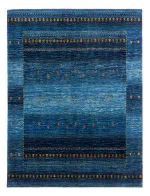 Gabbeh Teppich - Loribaft Perser - 209 x 160 cm - blau