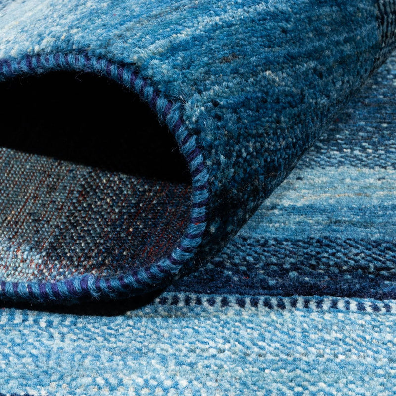 Gabbeh Teppich - Loribaft Perser - Royal - 210 x 150 cm - blau