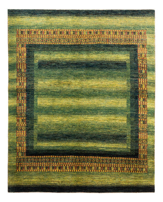 Gabbeh Teppich - Loribaft Perser - Royal - 208 x 163 cm - grün