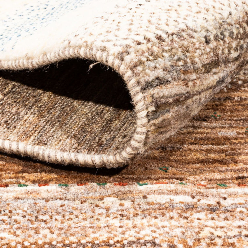 Gabbeh Teppich - Loribaft Perser - 201 x 158 cm - natur