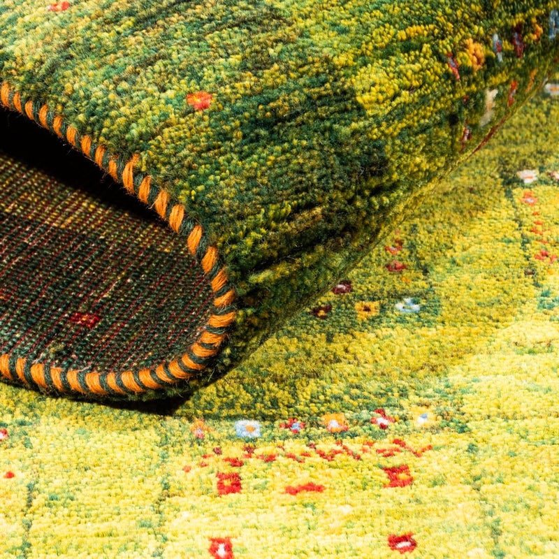 Gabbeh Teppich - Loribaft Perser - Royal - 157 x 108 cm - hellgrün