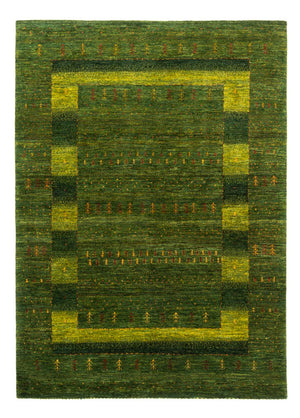 Gabbeh Teppich - Loribaft Perser - 205 x 150 cm - grün