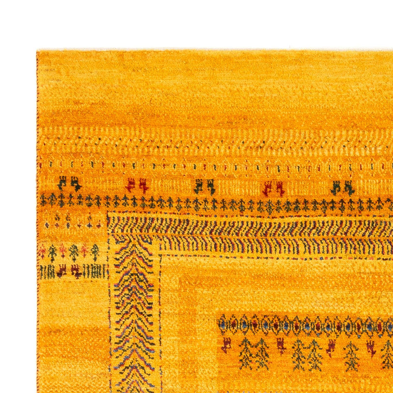 Gabbeh Teppich - Loribaft Perser - Royal - 205 x 144 cm - gold