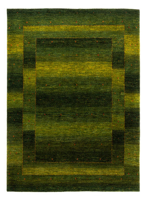 Gabbeh Teppich - Loribaft Perser - 207 x 154 cm - grün