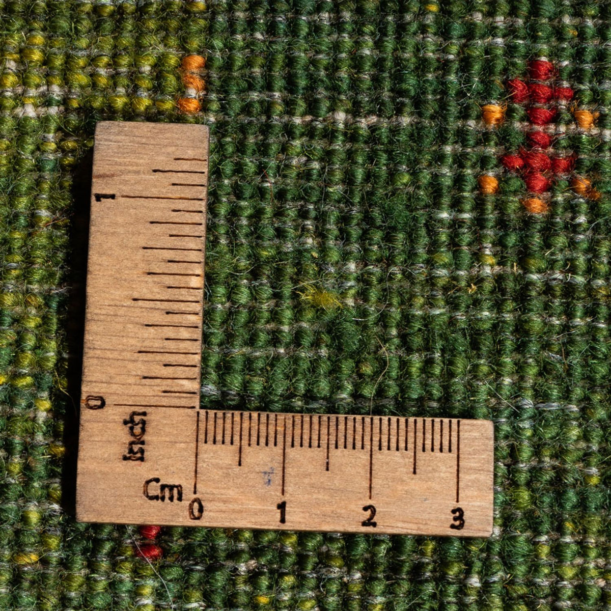 Gabbeh Teppich - Loribaft Perser - 207 x 154 cm - grün