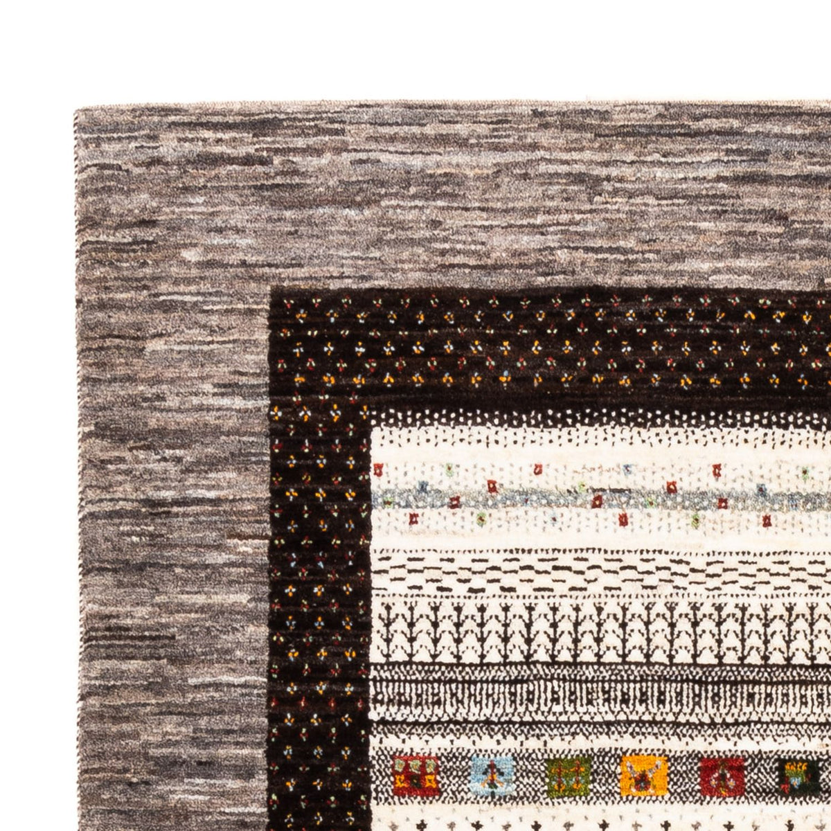 Gabbeh Teppich - Loribaft Perser - Royal - 208 x 152 cm - natur