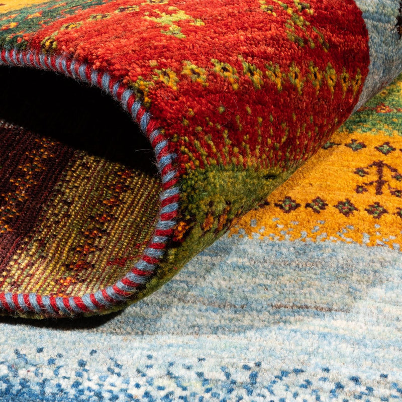 Gabbeh Teppich - Loribaft Perser - Royal - 190 x 147 cm - blau