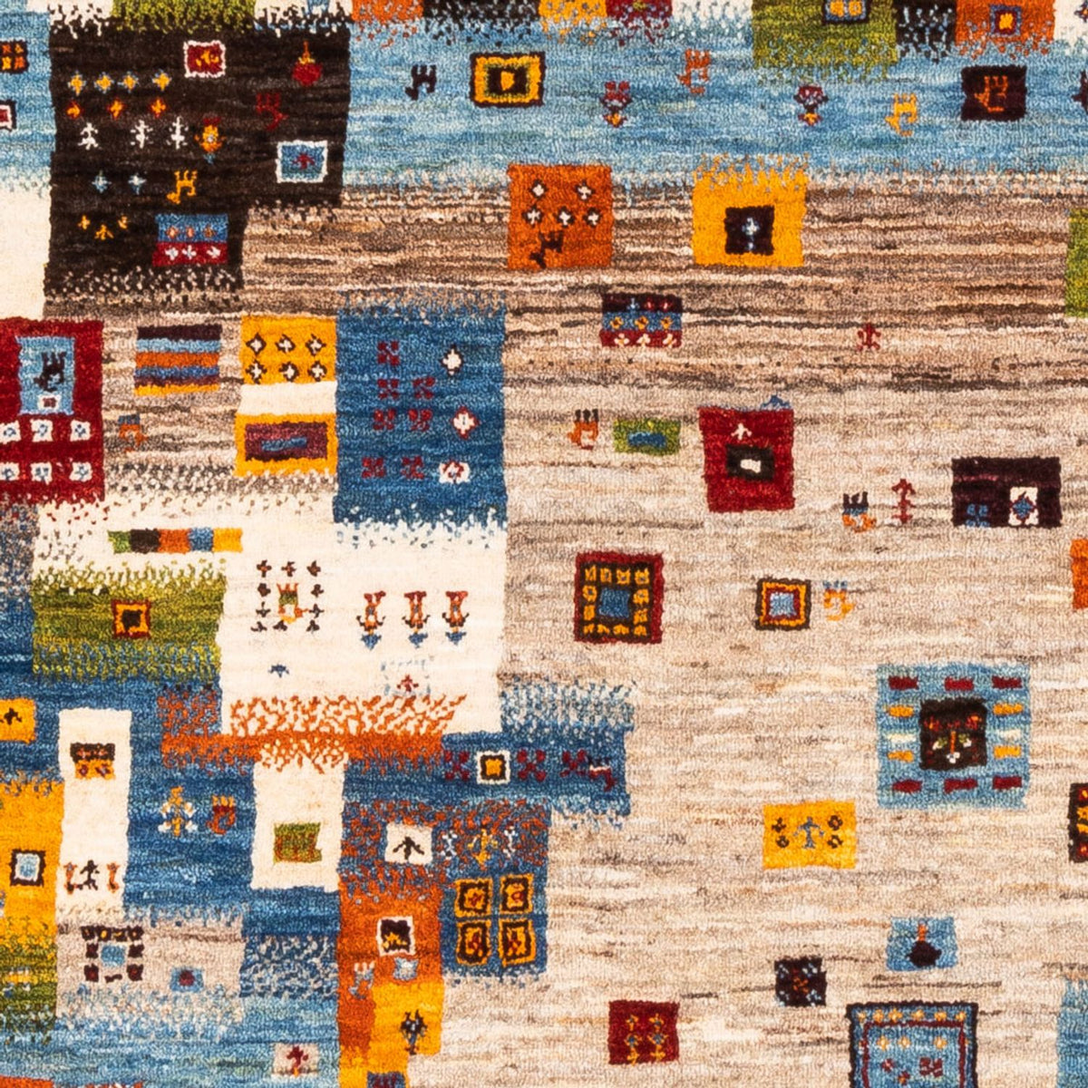 Gabbeh Teppich - Loribaft Perser - Royal - 201 x 150 cm - blau