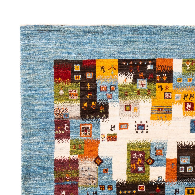 Gabbeh Teppich - Loribaft Perser - Royal - 201 x 150 cm - blau