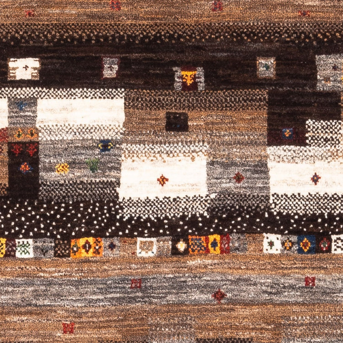 Dywan Gabbeh - Loribaft Perski - Royal - 129 x 84 cm - wielokolorowy