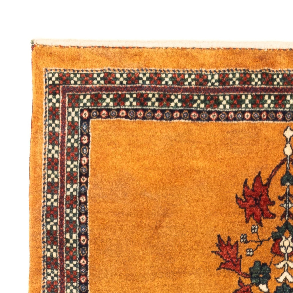 Dywan Gabbeh - perski - 148 x 105 cm - złoto