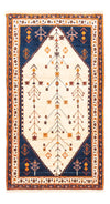 Gabbeh perski Dywan 87x160cm - Perserteppich Wollteppich - Prostokątny / Beżowy / 87 x 160 cm Prostokątny