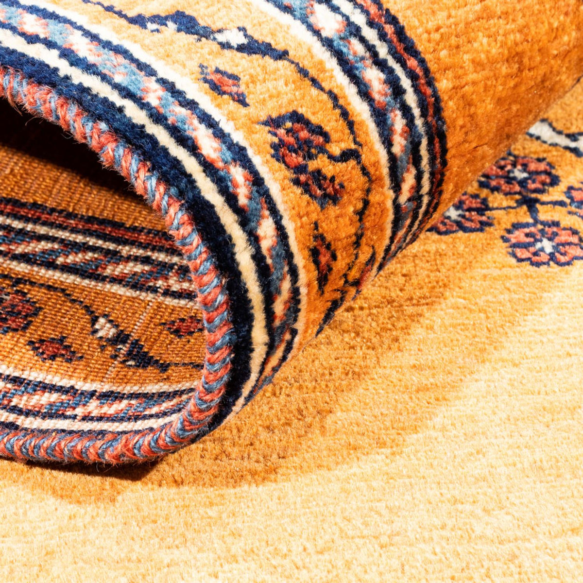 Gabbeh Teppich - Perser - 148 x 105 cm - gold