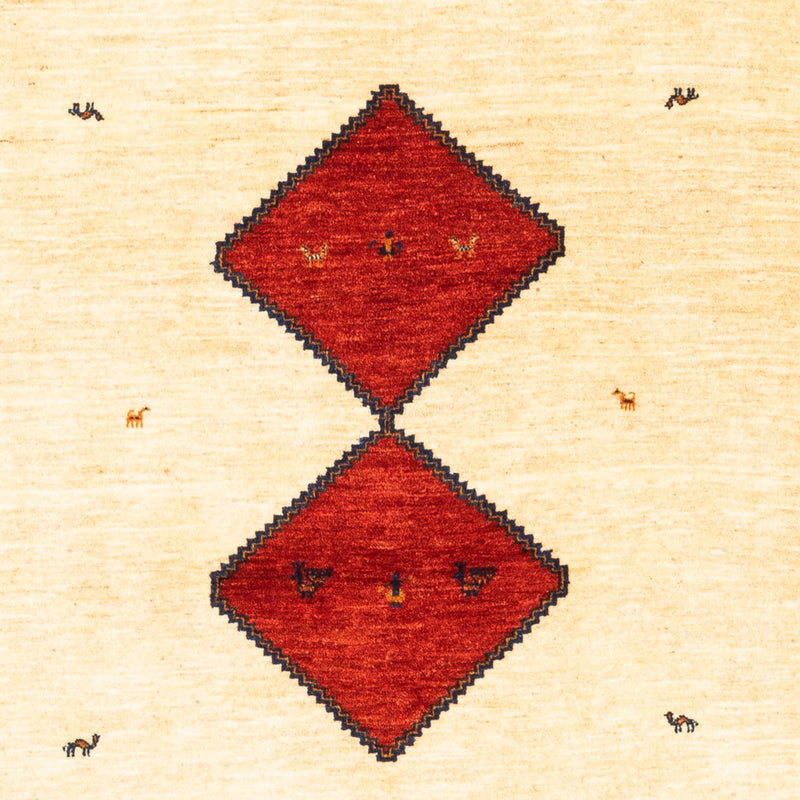 Gabbeh Teppich - Perser - 210 x 140 cm - beige