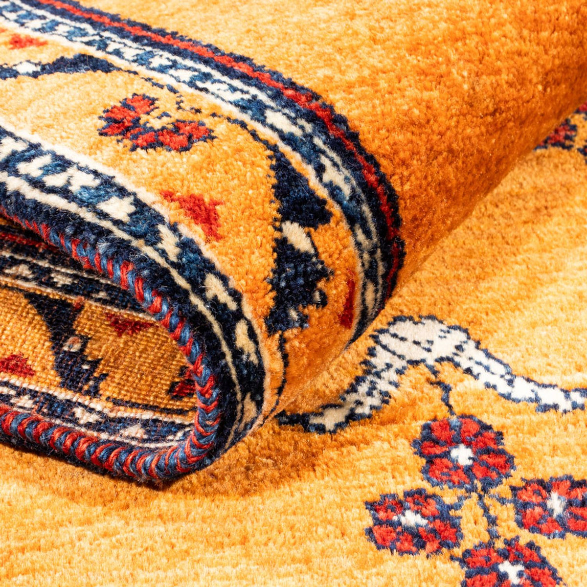 Gabbeh Teppich - Perser - 170 x 128 cm - gold