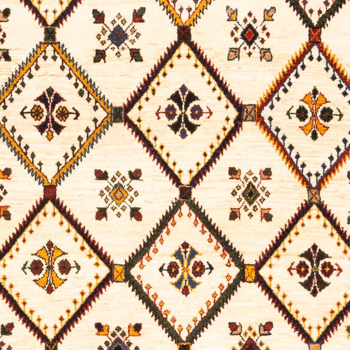 Gabbeh Teppich - Perser - 155 x 114 cm - creme