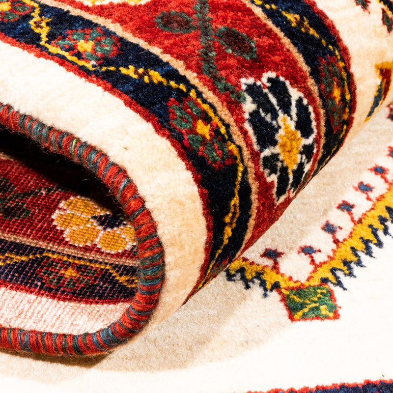 Gabbeh Teppich - Perser - 155 x 114 cm - creme