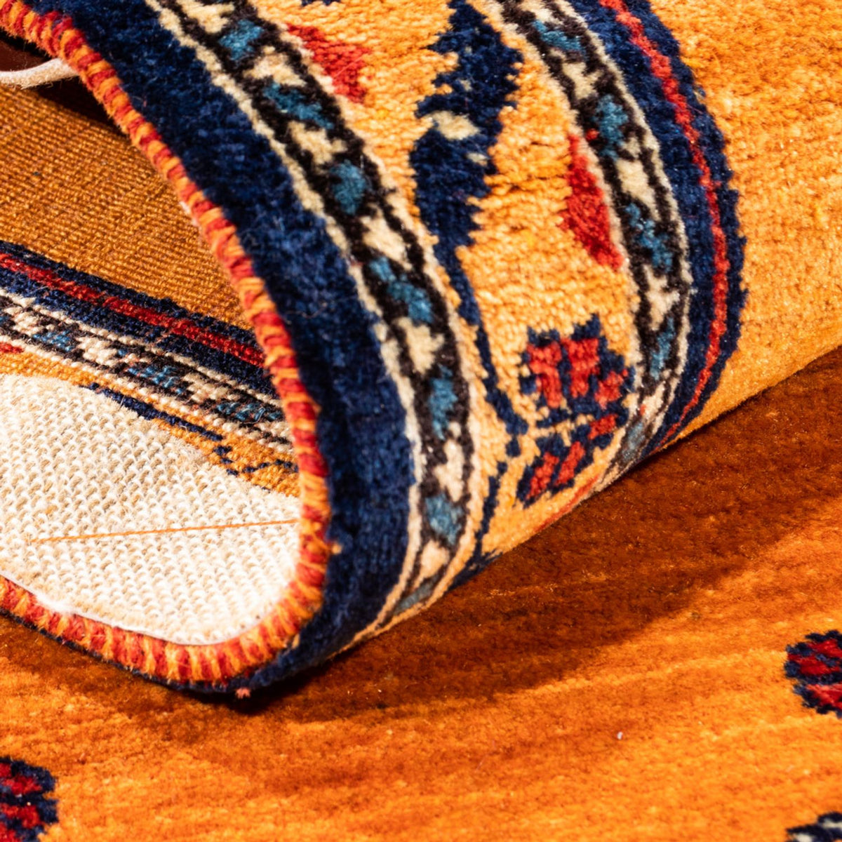 Gabbeh Teppich - Perser - 153 x 103 cm - gold