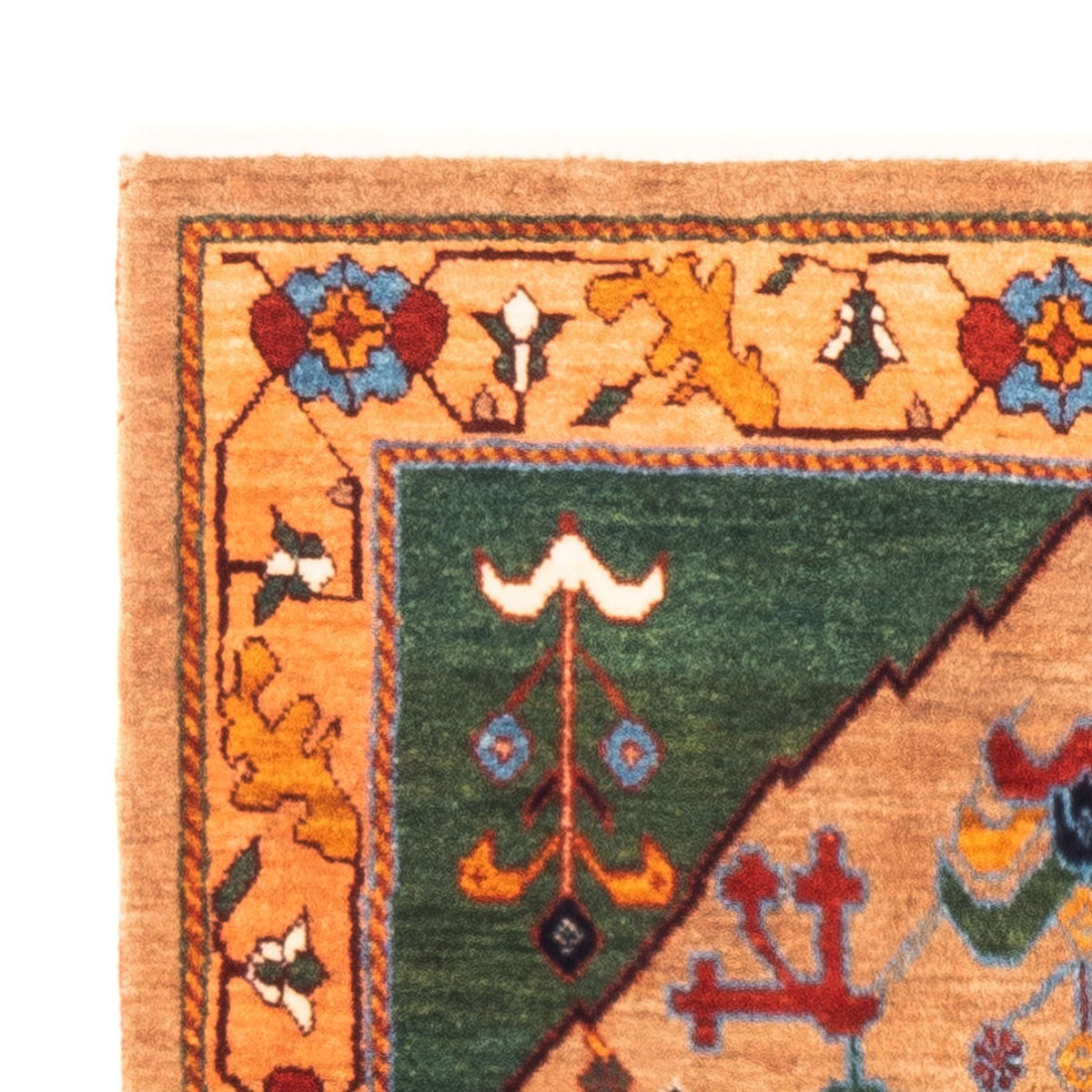 Dywan Gabbeh - perski - 120 x 82 cm - wielokolorowy