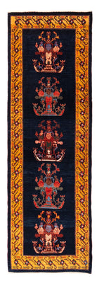 Läufer Gabbeh - Perser - 253 x 84 cm - dunkelblau