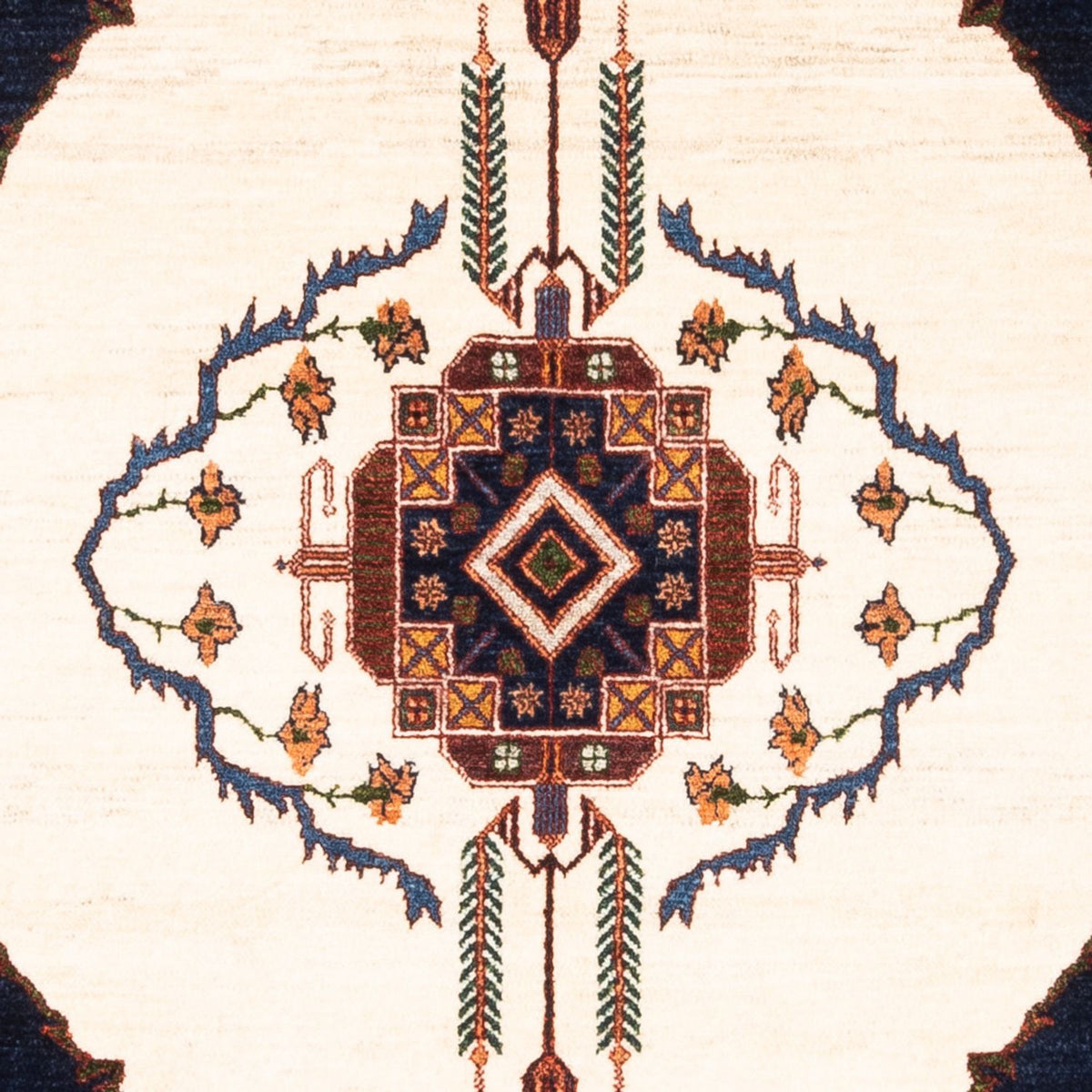 Gabbeh Teppich - Perser - 162 x 115 cm - creme