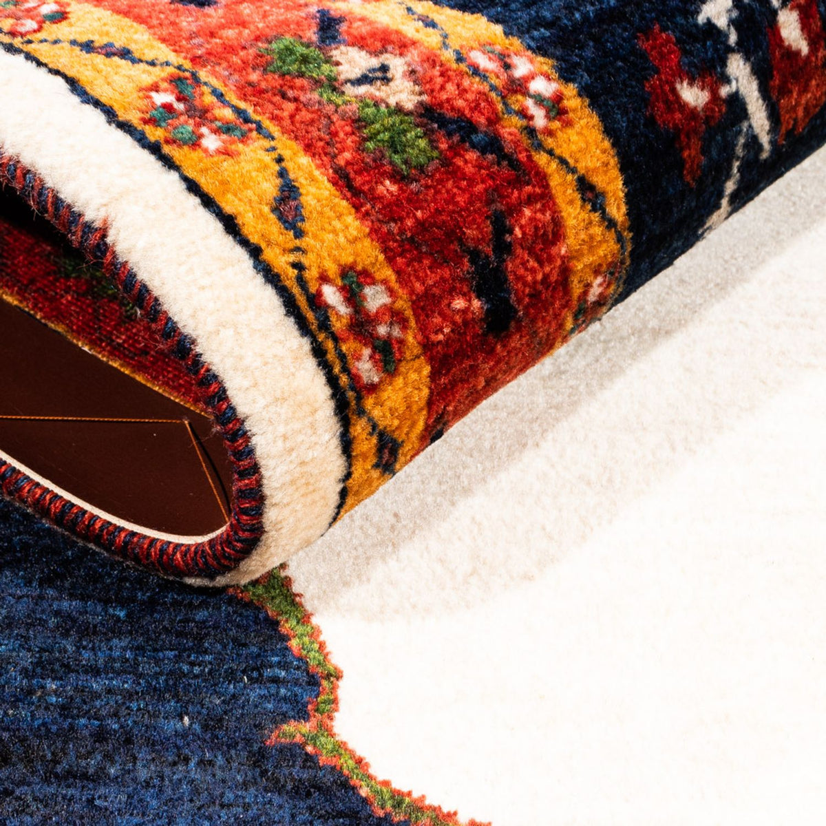 Gabbeh Teppich - Perser - 162 x 115 cm - creme