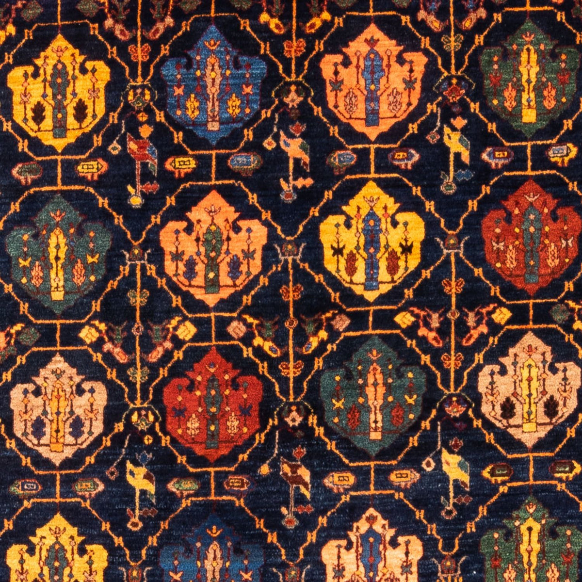 Gabbeh Teppich - Perser - 257 x 185 cm - dunkelblau