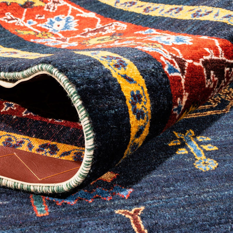 Gabbeh Teppich - Perser - 240 x 170 cm - dunkelblau