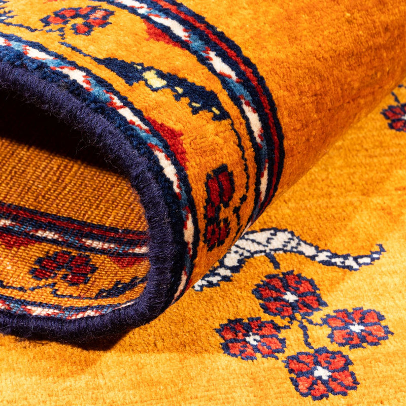 Gabbeh Teppich - Perser - 155 x 104 cm - gold