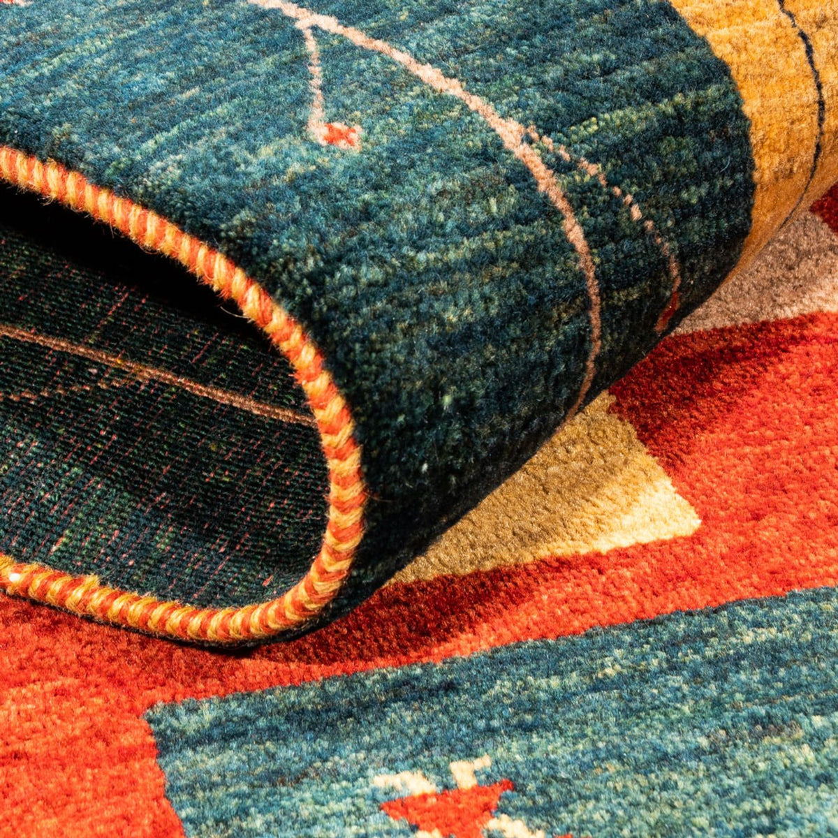 Läufer Gabbeh - Perser - 198 x 80 cm - mehrfarbig