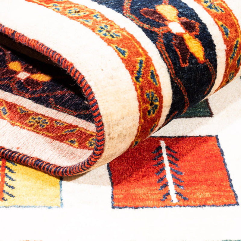 Gabbeh Teppich - Perser - 207 x 157 cm - mehrfarbig