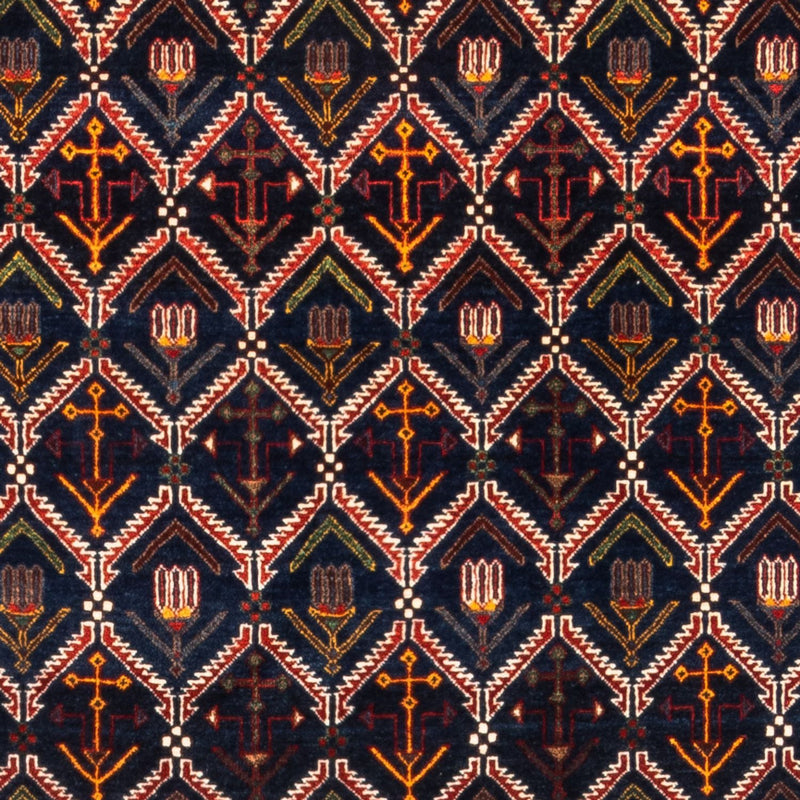 Gabbeh Teppich - Perser - 205 x 143 cm - dunkelblau