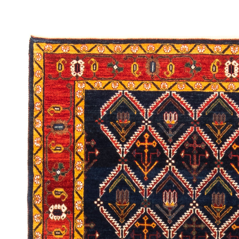 Gabbeh Teppich - Perser - 205 x 143 cm - dunkelblau