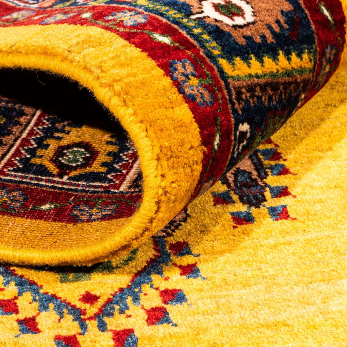 Gabbeh Teppich - Perser - 230 x 150 cm - gold