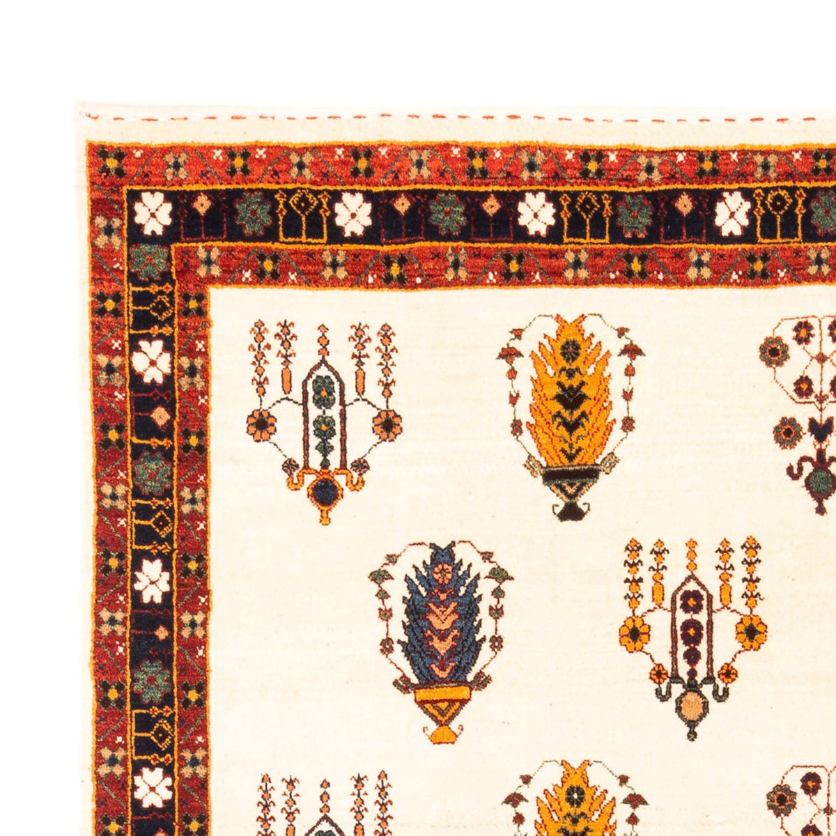 Gabbeh Teppich - Perser - 215 x 152 cm - creme