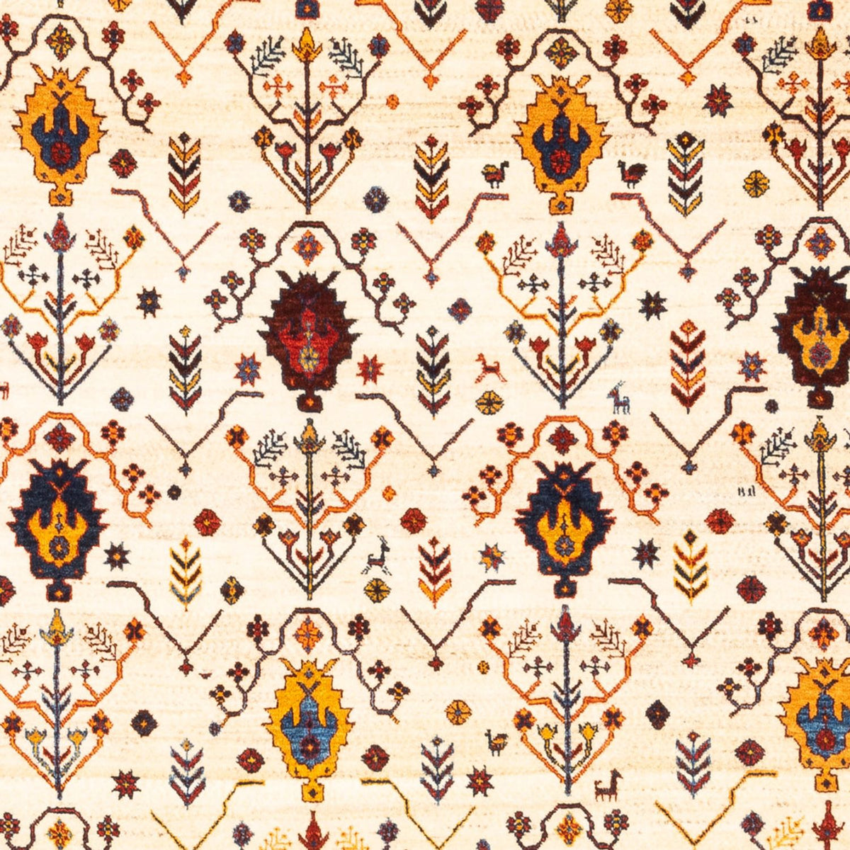 Gabbeh Teppich - Perser - 212 x 155 cm - creme