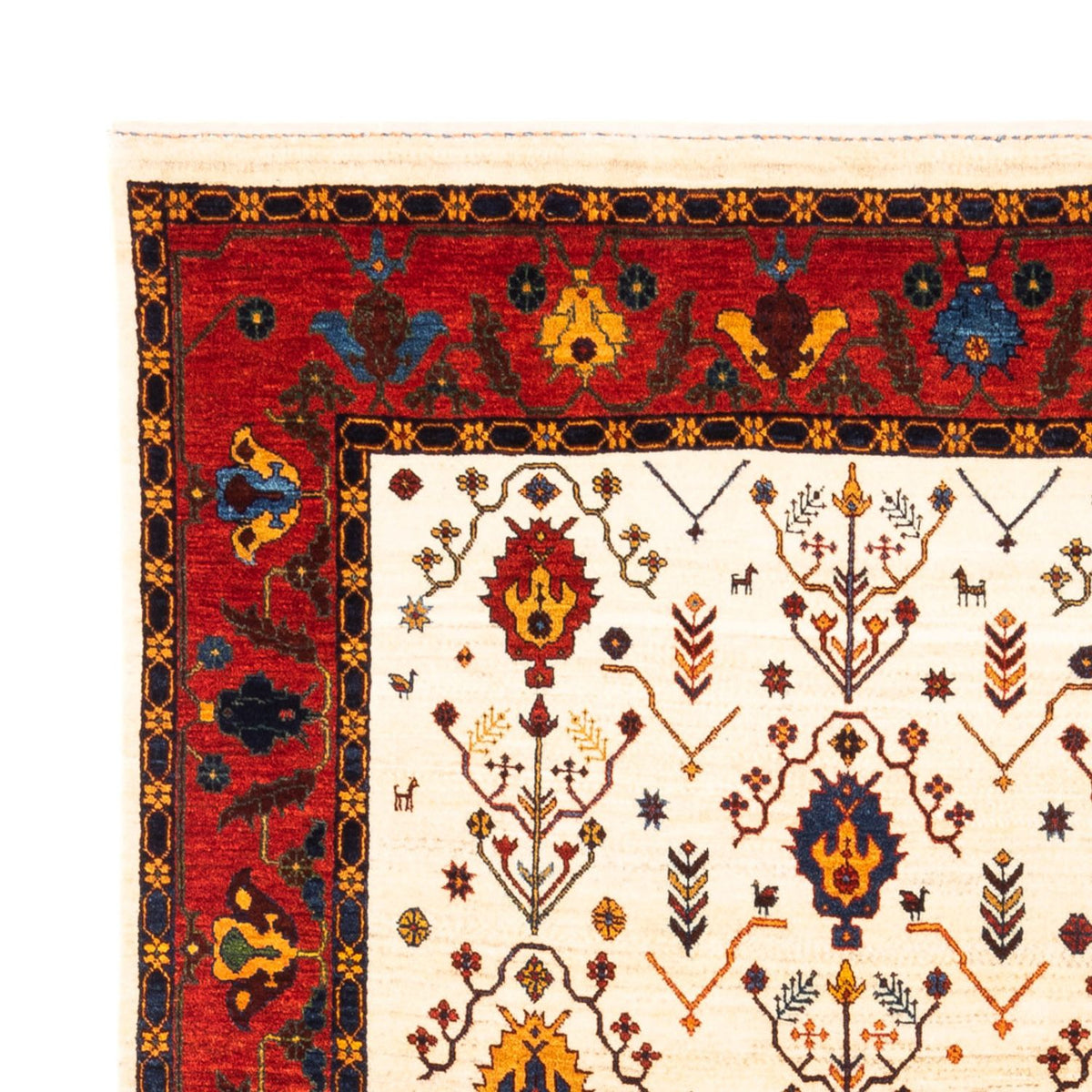 Gabbeh Teppich - Perser - 212 x 155 cm - creme