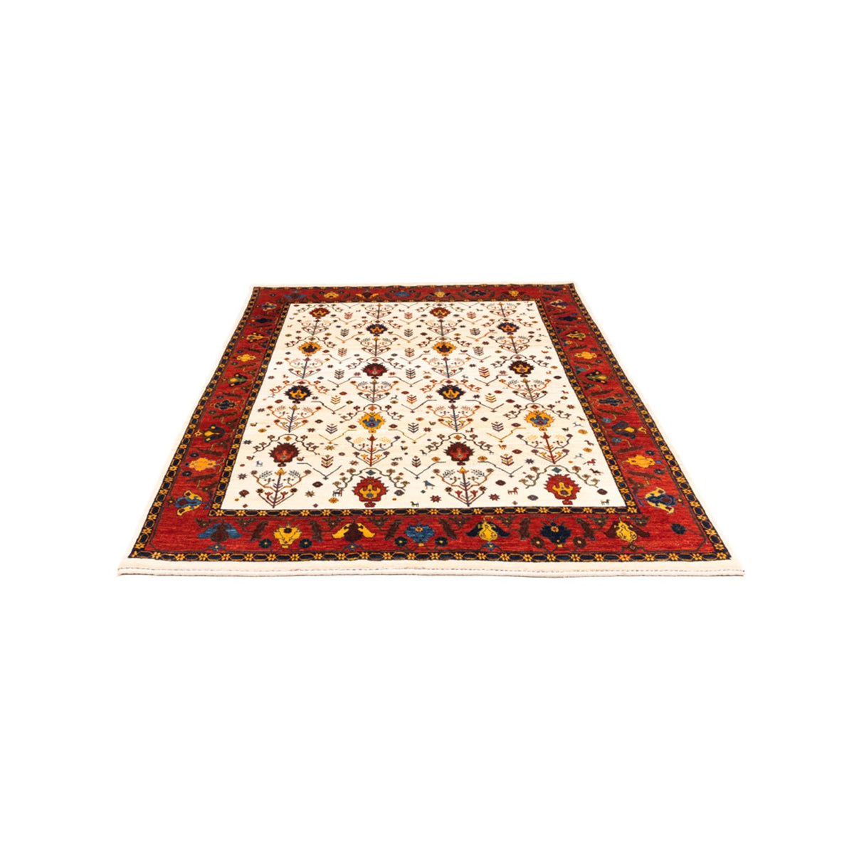 Gabbeh Teppich - Perser - 212 x 155 cm - creme