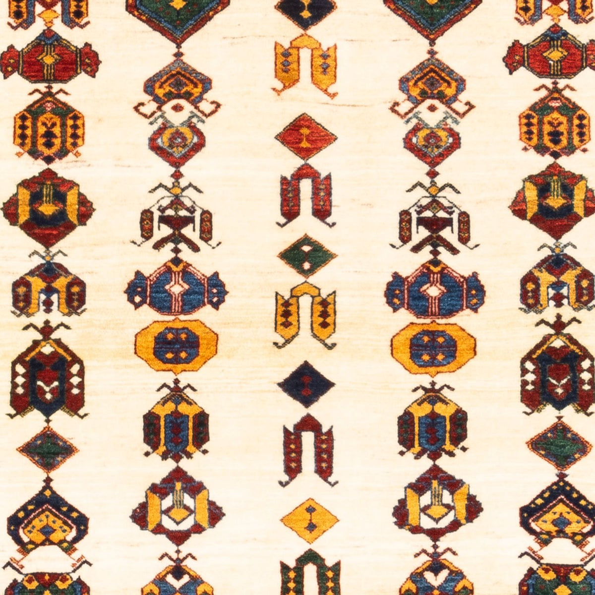 Gabbeh Teppich - Perser - 194 x 145 cm - creme