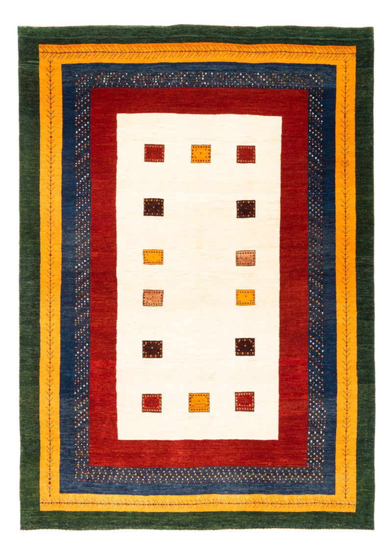 Gabbeh Teppich - Perser - 243 x 174 cm - creme