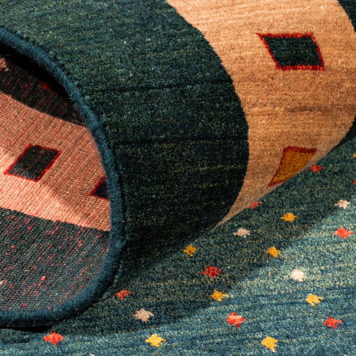 Läufer Gabbeh - Perser - 226 x 86 cm - grün