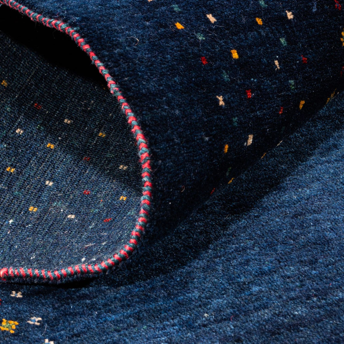 Läufer Gabbeh - Perser - 245 x 83 cm - dunkelblau