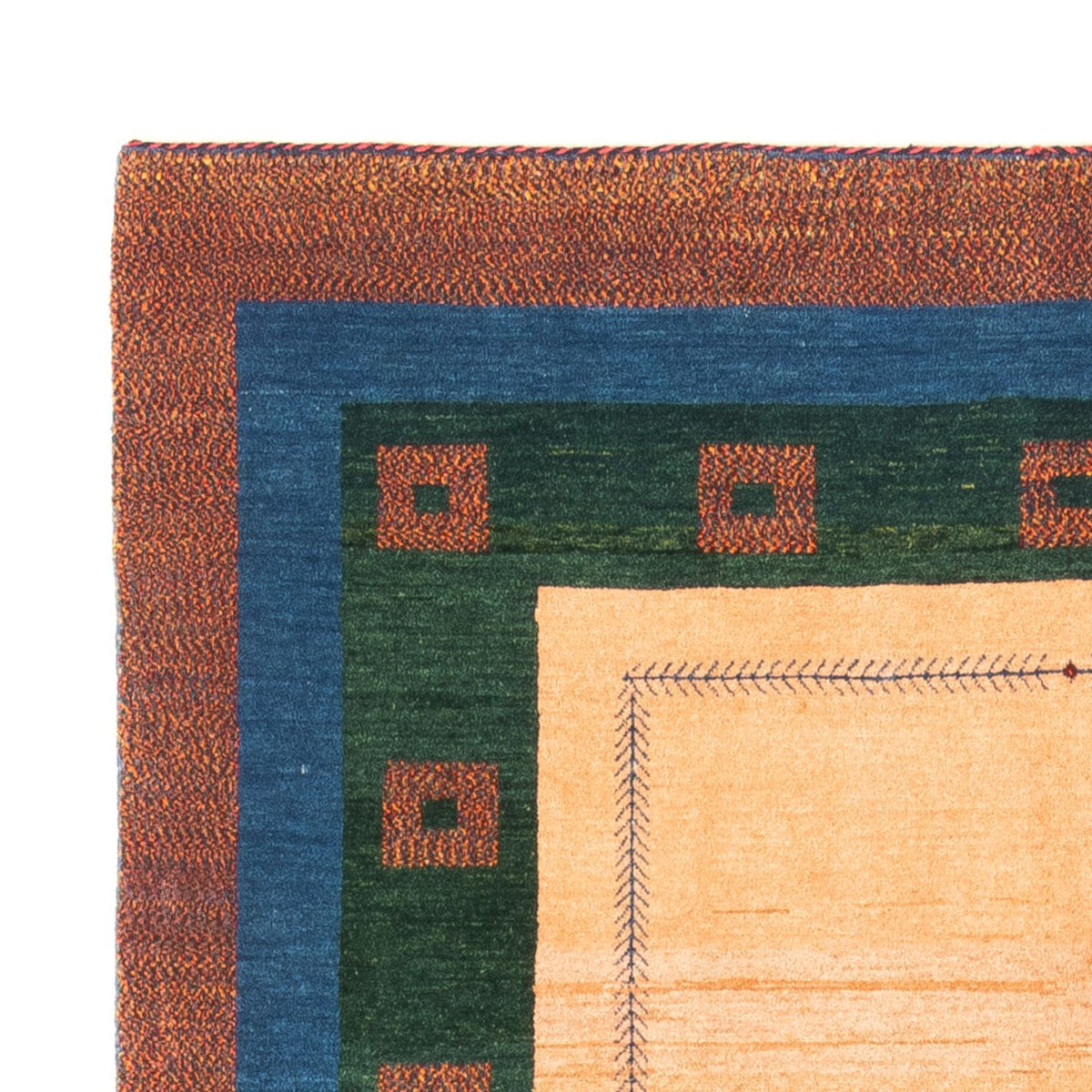 Gabbeh Teppich - Perser - 204 x 152 cm - creme