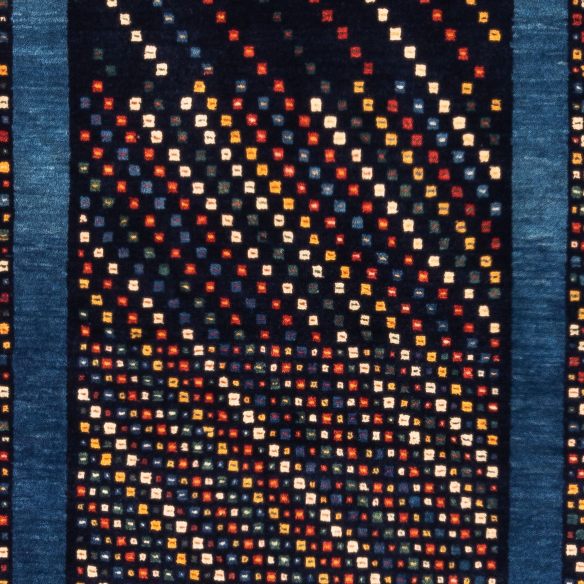 Dywan Gabbeh - perski - 150 x 100 cm - niebieski